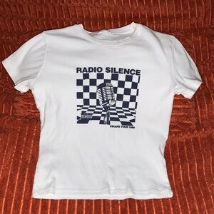 Brandy Melville White Crewneck Tee